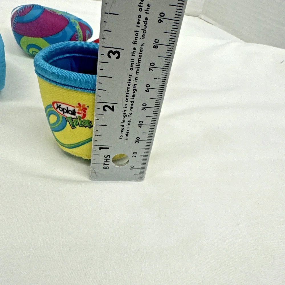 Trix Yogurt Cup Coozie Holder Sleeve Yoplait General Mills 2012 Lot of 4 BTS